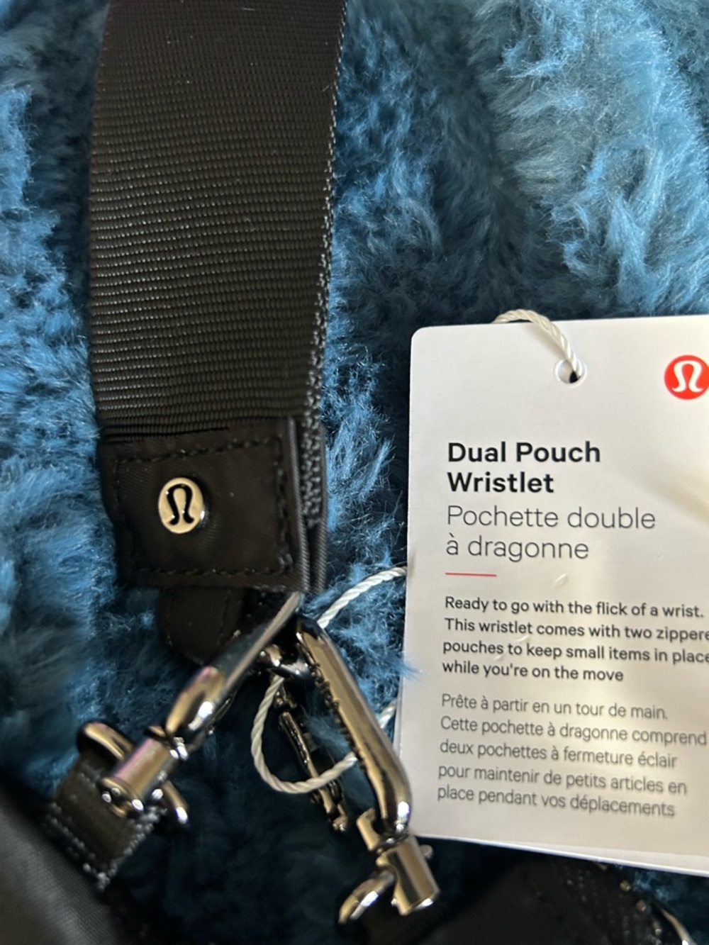 lululemon athletica Black Dual Pouch Wristlet